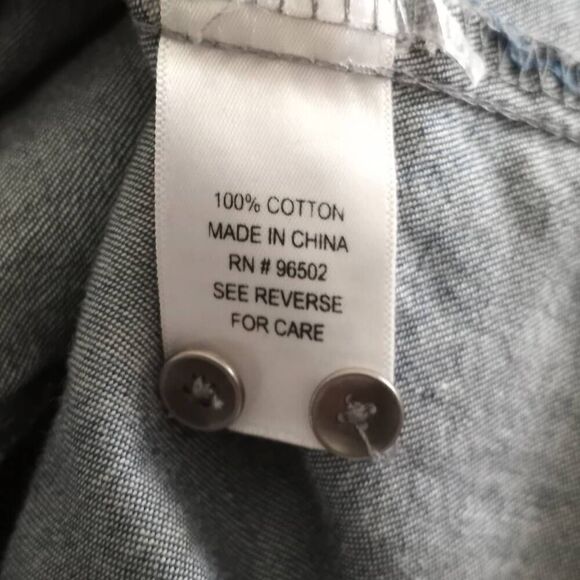 GIRL KRAZY DENIM SHIRT DRESS SZ.M GUC - Picture 6 of 7